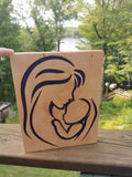 Mother and Baby Resin Art