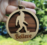 Sasquatch / Bigfoot Believe Ornament