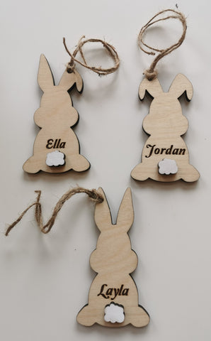 Bunny Name Ornaments