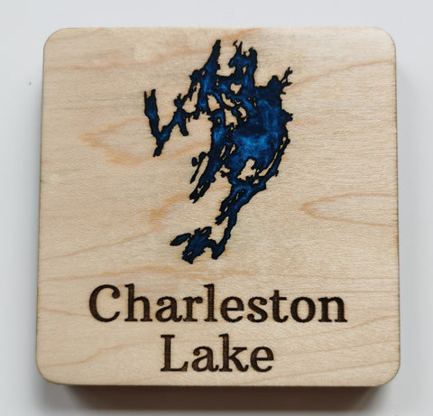 Lake Map Coasters with Resin Inlay Order Page
