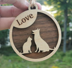 Dog and Cat Together Ornament
