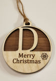 2 Layer Letter Ornaments