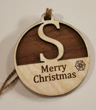 2 Layer Letter Ornaments