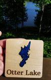 Lake Map Coasters with Resin Inlay Order Page